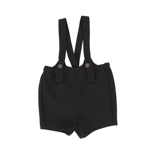 BELATI BLACK JERSEY SUSPENDER SHORTS [Final Sale]