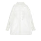ERMANO SCERVINO WHITE EMBROIDERED FLORAL BUTTON DOWN SHIRT