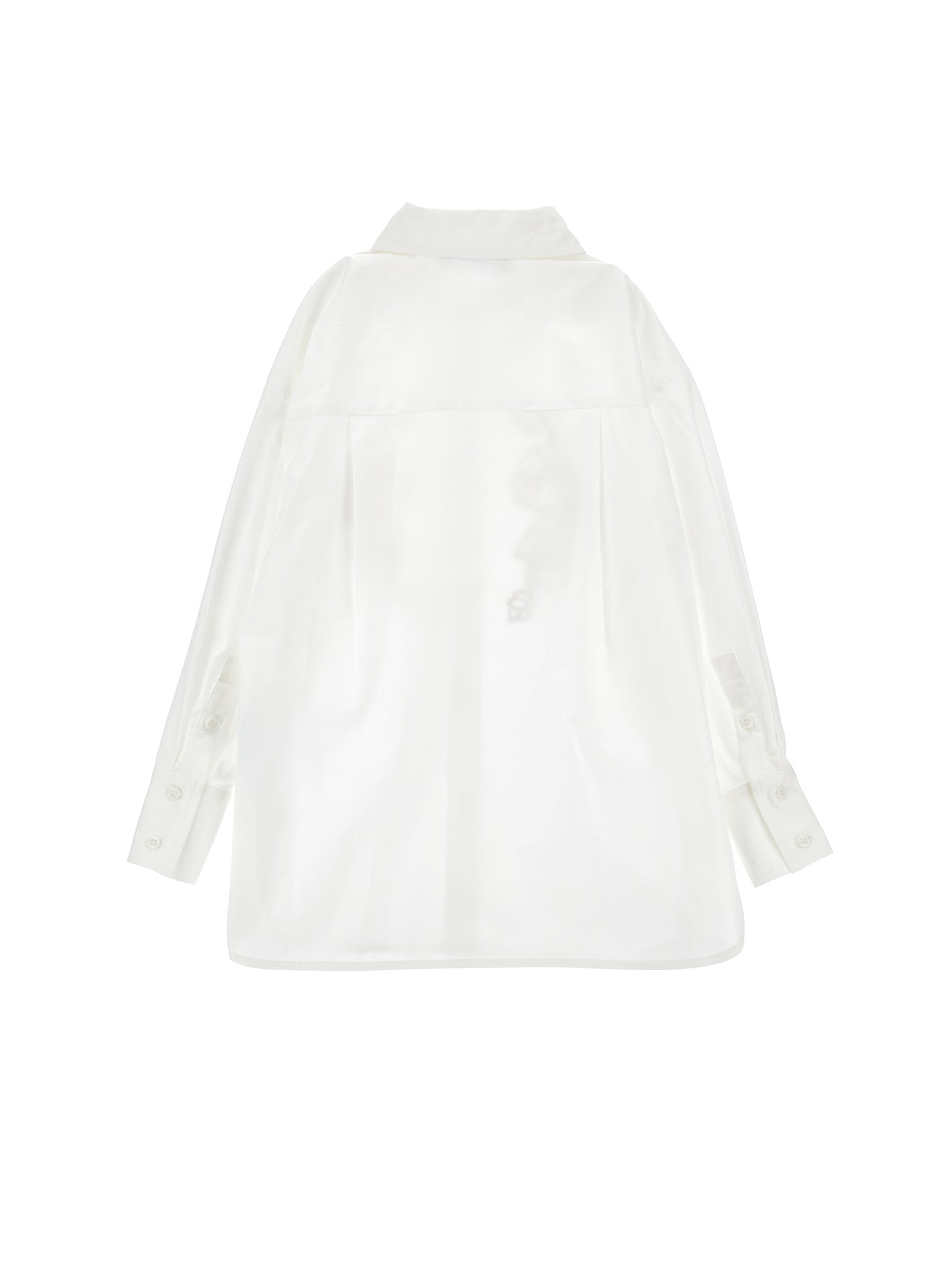 ERMANO SCERVINO WHITE EMBROIDERED FLORAL BUTTON DOWN SHIRT
