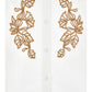 ERMANO SCERVINO WHITE EMBROIDERED FLORAL BUTTON DOWN SHIRT