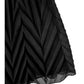 ERMANO SCERVINO BLACK CHEVRON PLEATED SKIRT