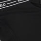 KARL LAGERFELD BLACK LOGO TRIM DRESS