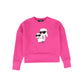 KARL LAGERFELD HOT PINK LOGO SWEATSHIRT