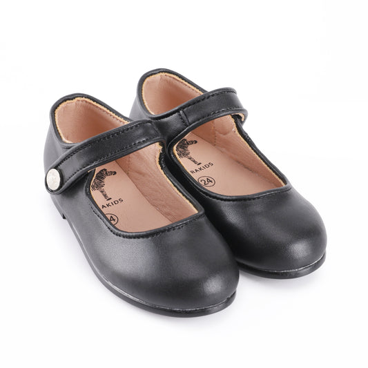 ZEEBRA BLACK LEATHER MARY JANE [FINAL SALE]