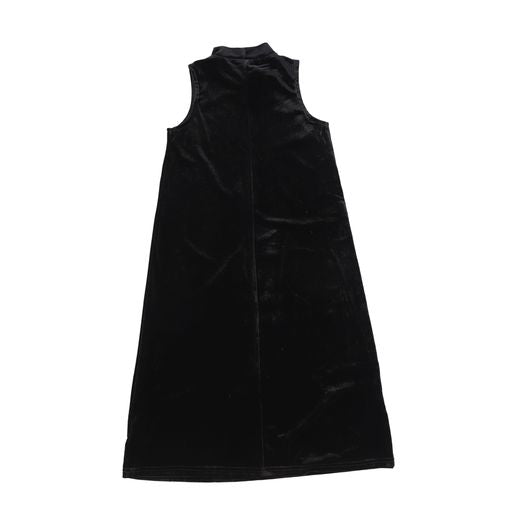 LILOU BLACK VELOUR MAXI DRESS [Final Sale]
