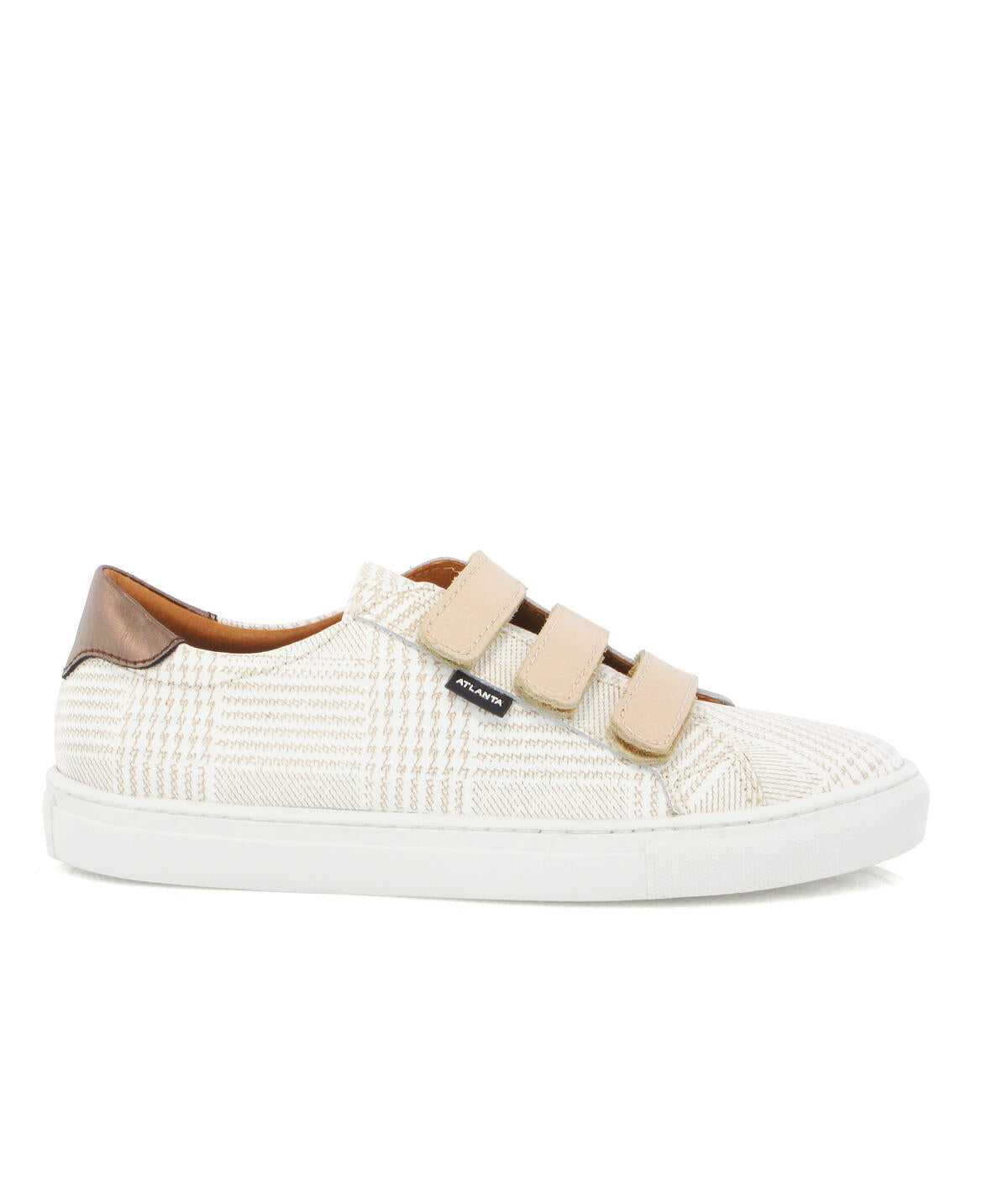 ATLANTA MOCASSIN BIEGE/ROSE TRIPLE STRAP SNEAKER