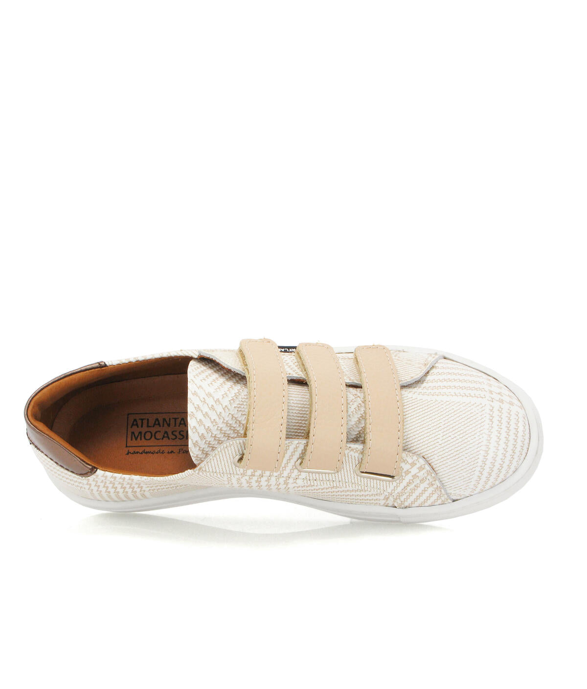 ATLANTA MOCASSIN BIEGE/ROSE TRIPLE STRAP SNEAKER