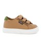 ATLANTA MOCASSIN BIEGE/GREEN TRIPLE STRAP SNEAKER