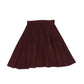 CREW KIDS BURGUNDY FLEECE PLEATED SKIRT