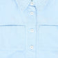 SONIA RYKIEL LIGHT BLUE STRIPED RHINESTONE BLOUSE