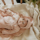 LITTLE PARNI PINK KNIT CARDIGAN/FOOTIE SET