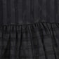 MUMMYMOON BLACK ORGANZA STRIPED DRESS [FINAL SALE]