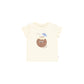 ARSENE & LES PIPELETTES CREAM COCONUT GRAPHIC TEE