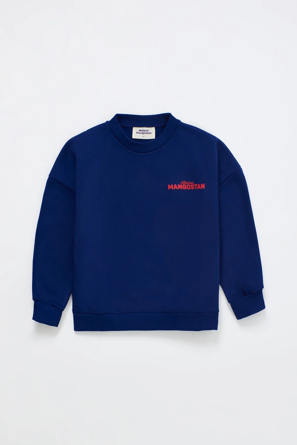 MAISON MANGOSTAN NAVY LOGO SWEATSHIRT