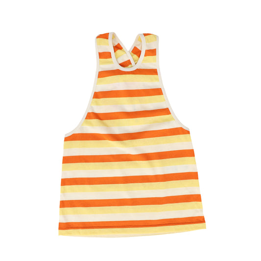 BE FOR ALL YELLOW/ORANGE CRISS CROSS JUMPER