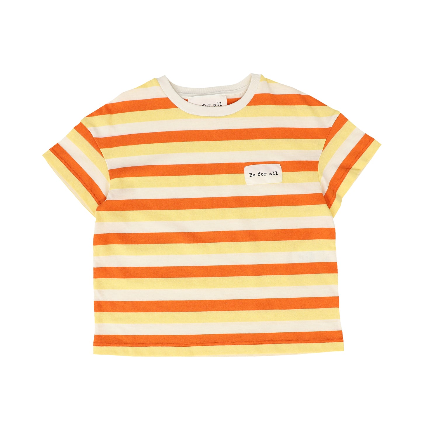 BE FOR ALL YELLOW/ORANGE STRIPED TEE