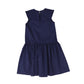 BE FOR ALL NAVY RUFFLE TRIM DRESS [FINAL SALE]