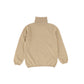 BE FOR ALL BROWN KNIT TURTLENECK SWEATER