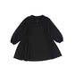 BE FOR ALL BLACK GATHERED COLLAR DRESS