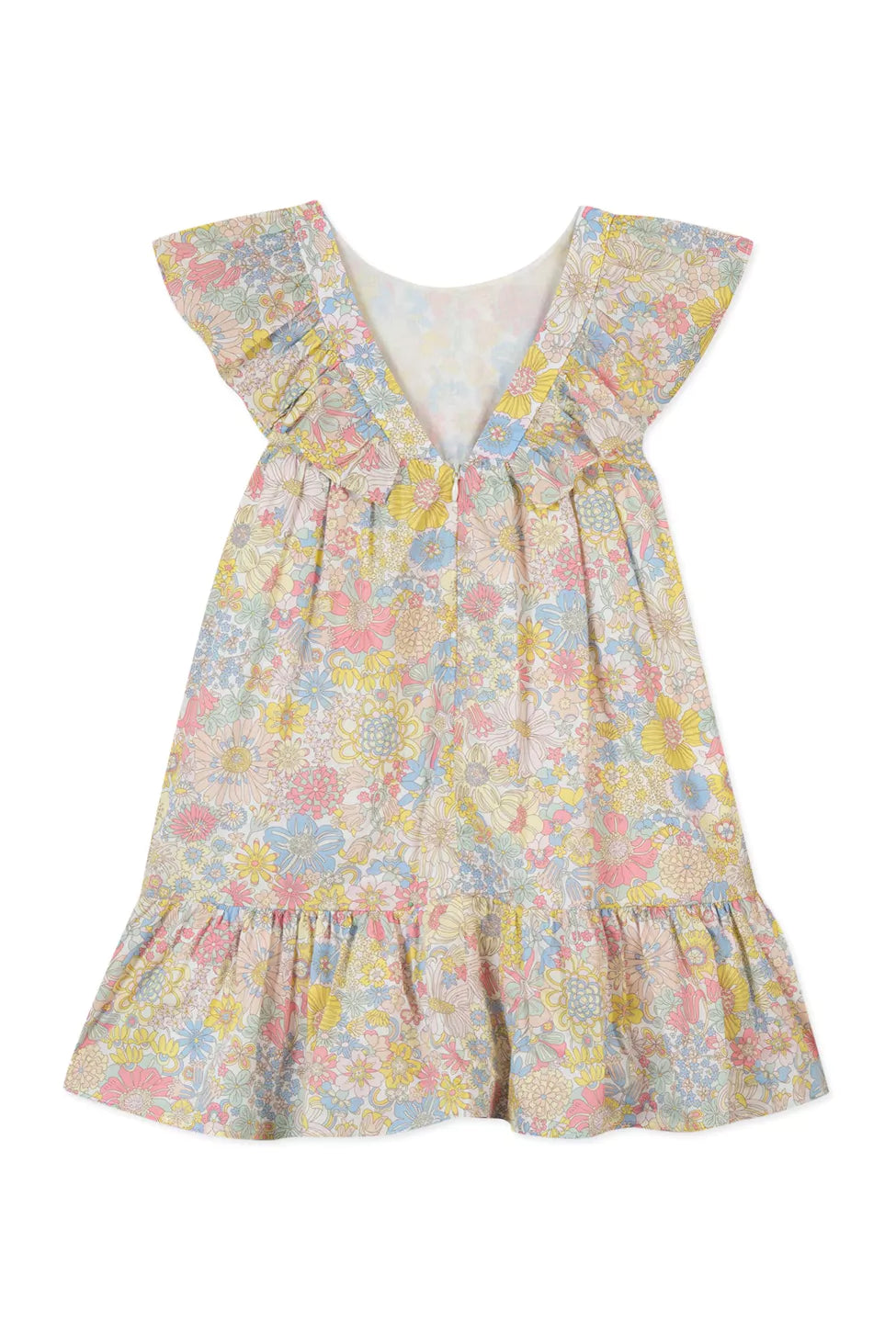 TARTINE ET CHOCOLAT SUMMER FLORAL RUFFLE DRESS [FINAL SALE]