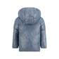 SCOTCH BONNET DUSTY BLUE BUTTON COAT