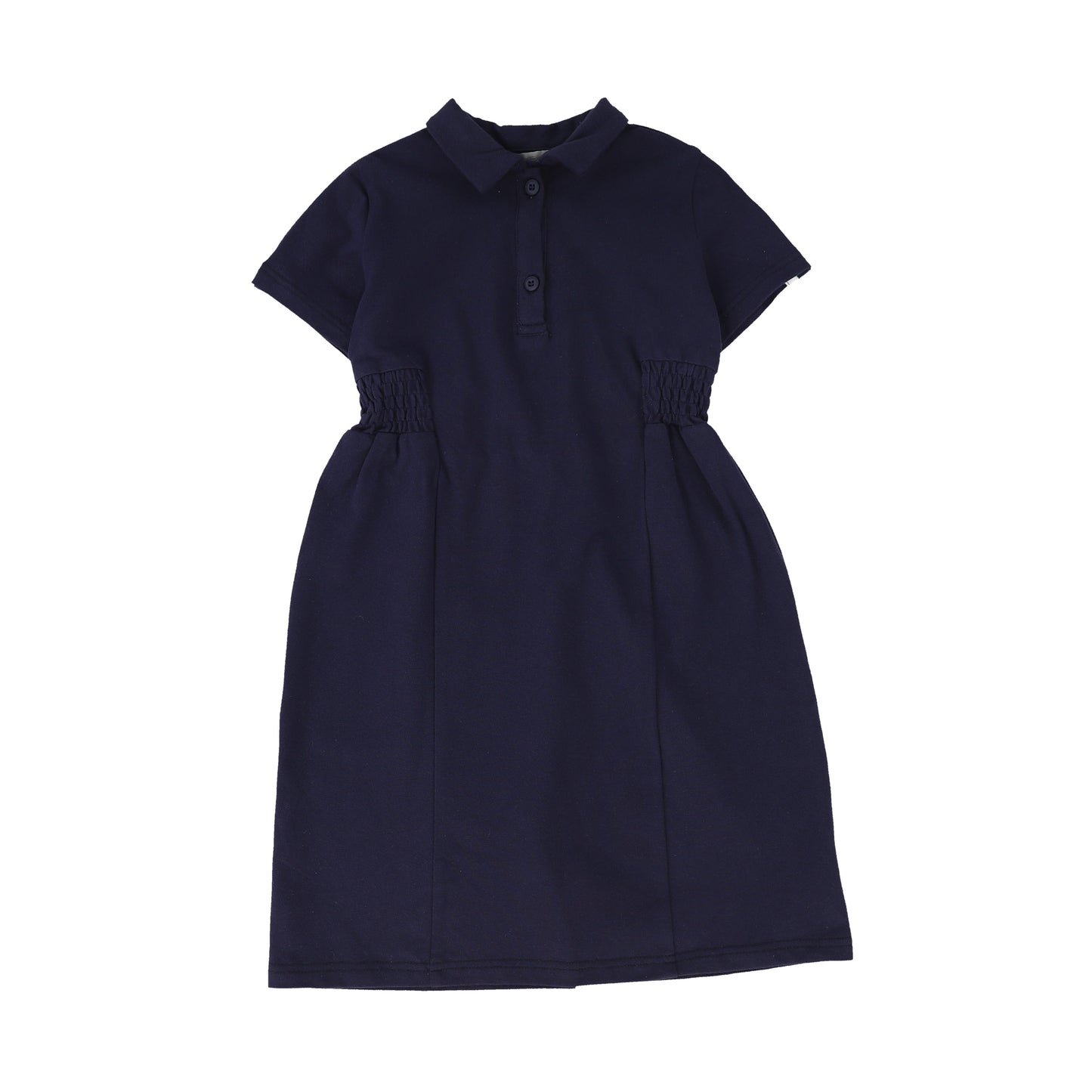 BACE COLLECTION NAVY PIQUE VARSITY SS DRESS [FINAL SALE]