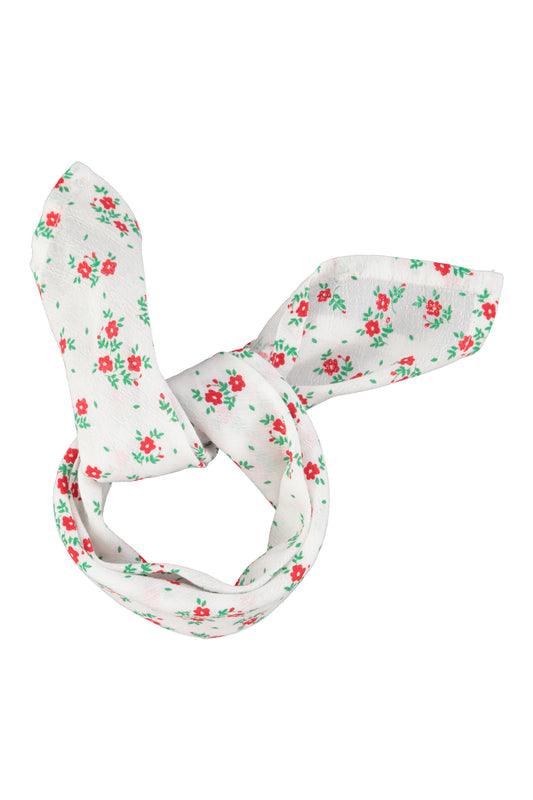 PIUPIUCHICK IVORY/RED FLORAL BANDANA