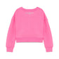 JOHN RICHMOND PINK CROPPED LOGO SWEATSHIRT