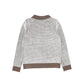BACE COLLECTION BEIGE BUBBLE KNIT SWEATER