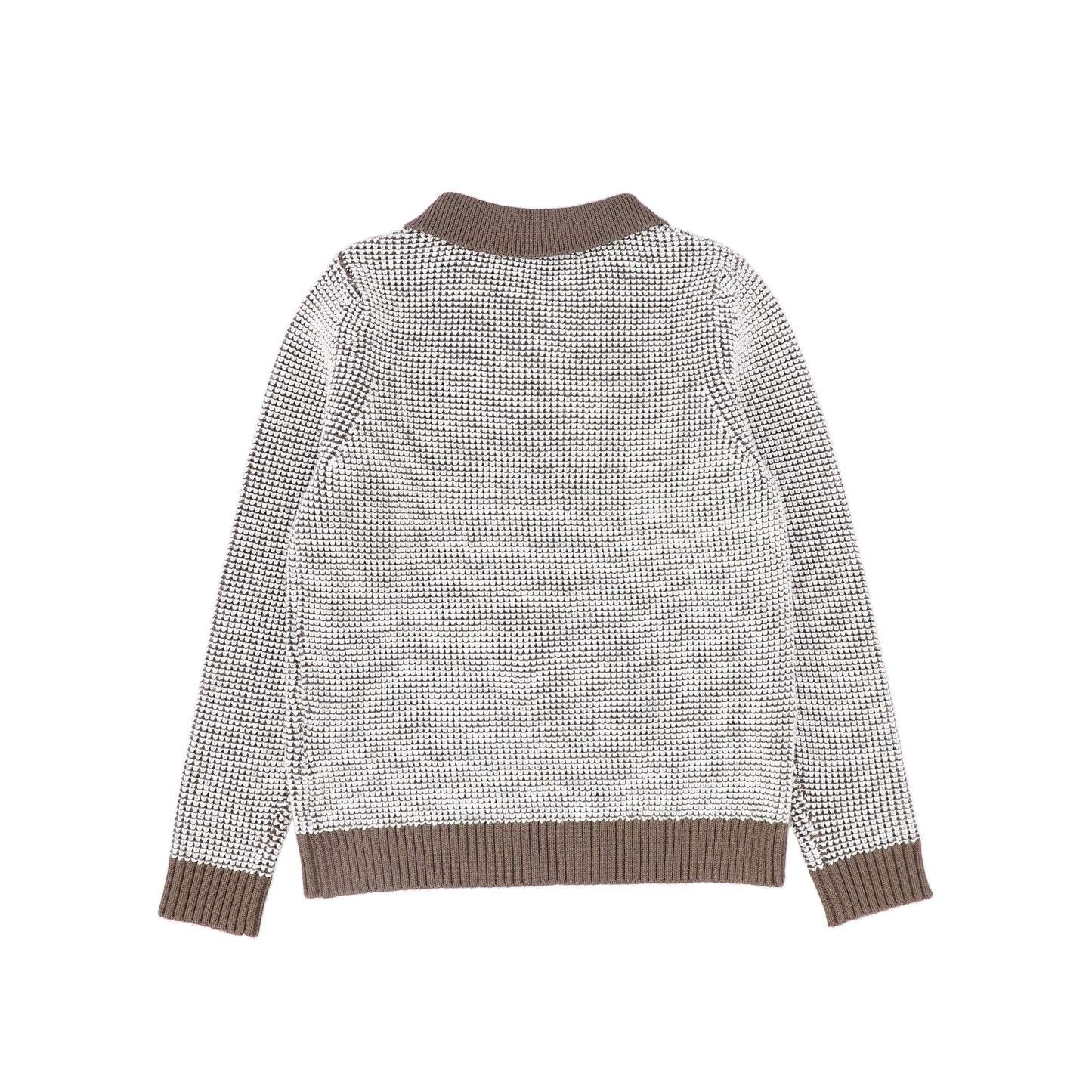 BACE COLLECTION BEIGE BUBBLE KNIT SWEATER