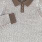 BACE COLLECTION BEIGE BUBBLE KNIT SWEATER