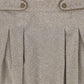 BACE COLLECTION BEIGE HERRINGBONE BUTTON DETAIL SKIRT