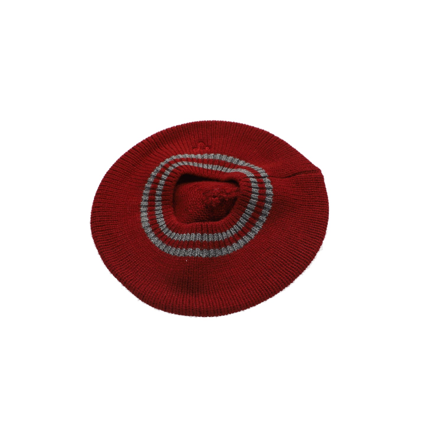 LE ENFANT RED TRIM KNIT BERET [FINAL SALE]