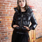 ELLABEE BLACK PUFFER BOMBER COAT