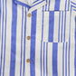 BIRINIT PETIT BLUE STRIPED LAPEL BLOUSE [FINAL SALE]