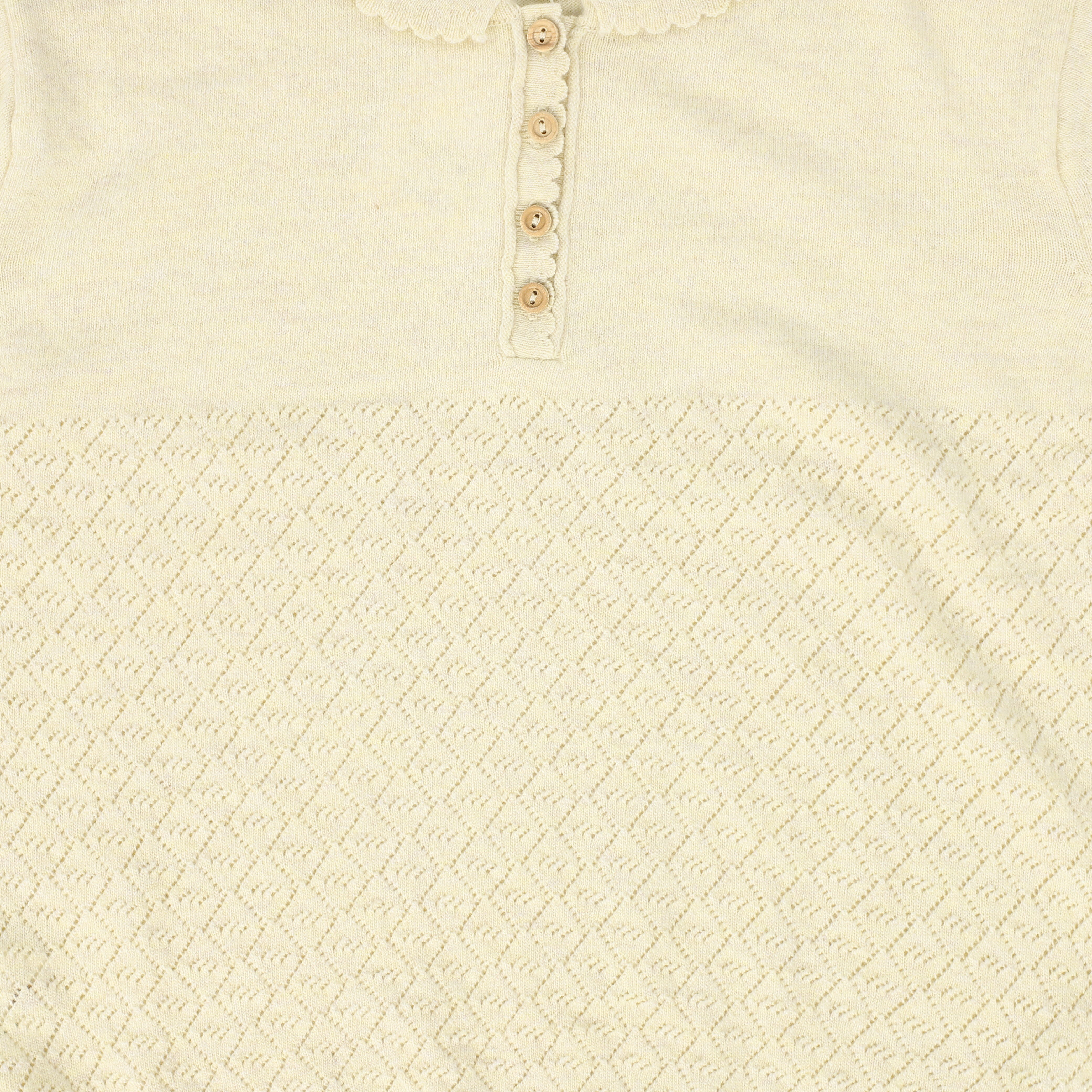 BIRINIT PETIT IVORY KNIT DESIGN COLLAR SWEATER – Luibelle