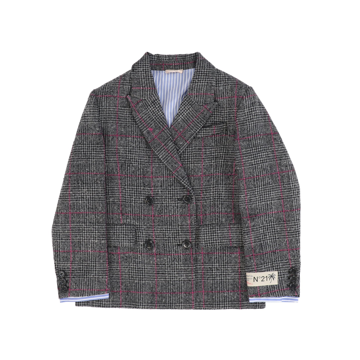 N21 GREY CHECKERED BLAZER