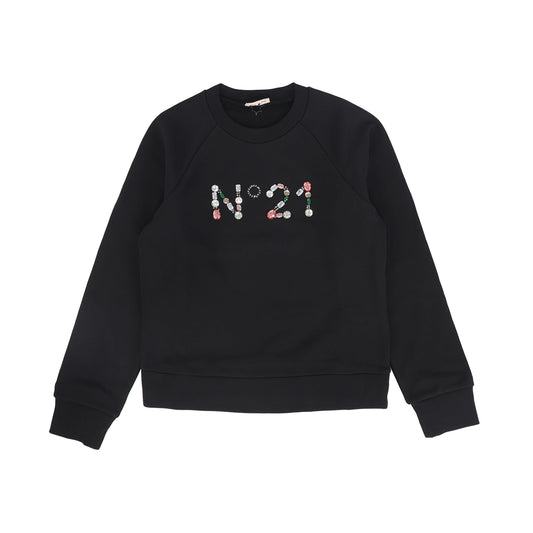 N21  BLACK LOGO SWEATSHIRT