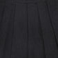 BACE COLLECTION BLACK DENIM FLAIR PLEAT SKIRT