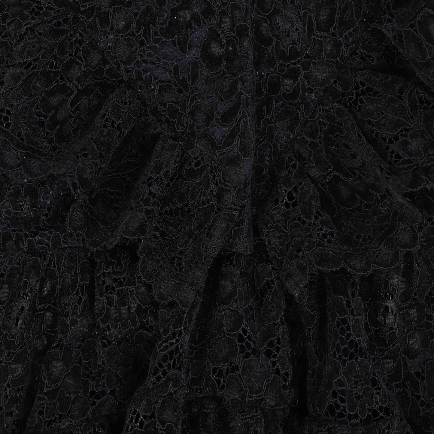 MUMMYMOON BLACK VELVET LACE MAXI DRESS [FINAL SALE]