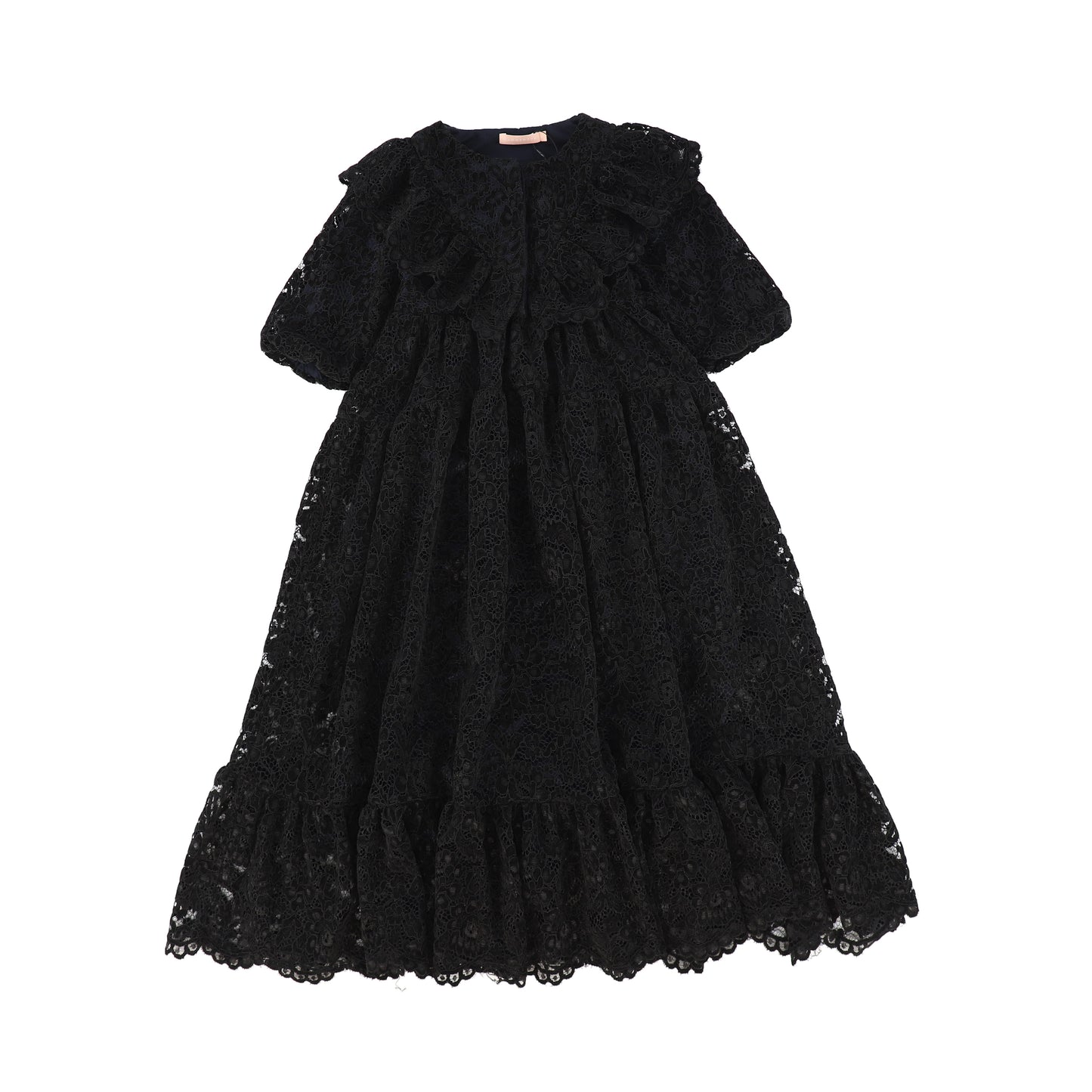 MUMMYMOON BLACK VELVET LACE MAXI DRESS [FINAL SALE]