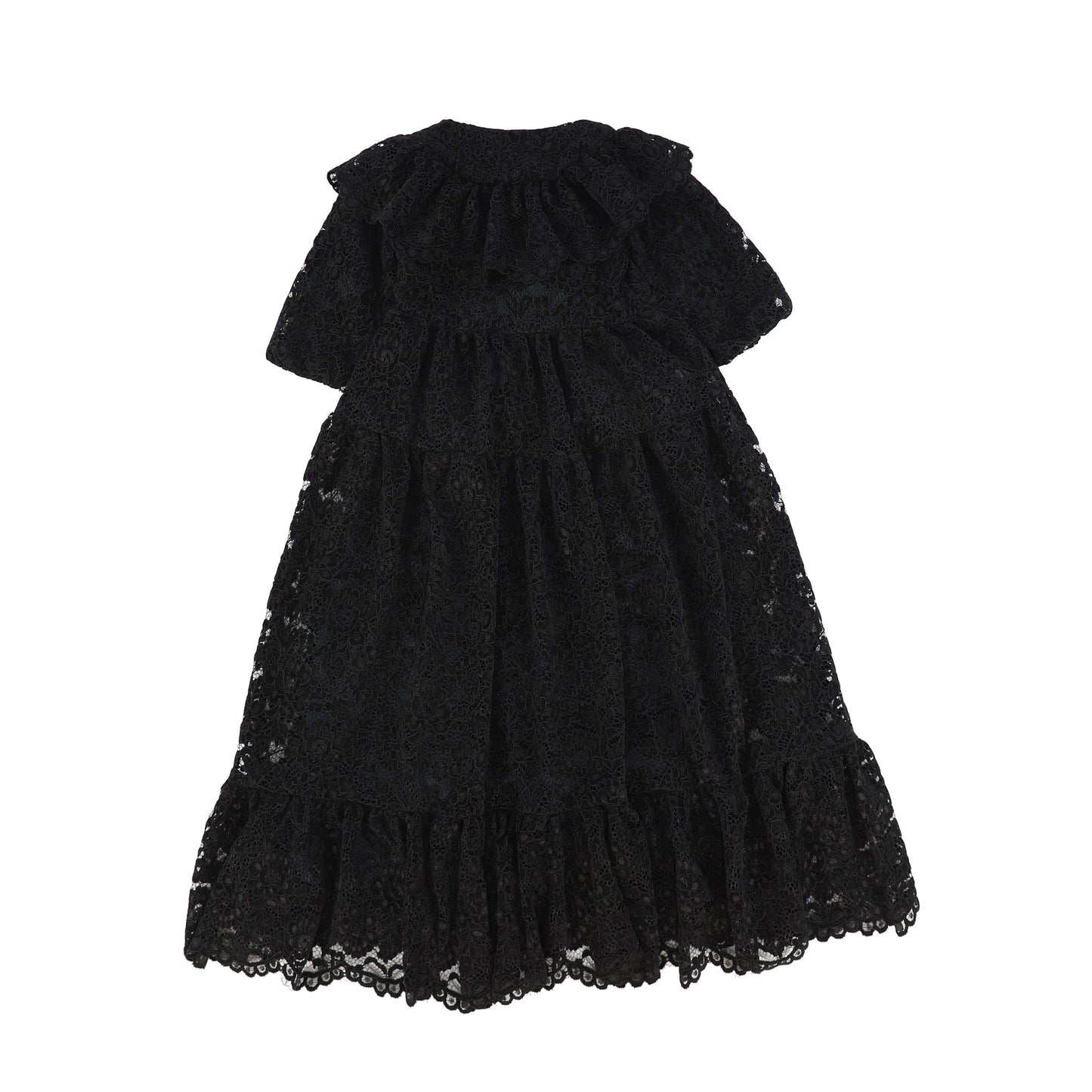 MUMMYMOON BLACK VELVET LACE MAXI DRESS [FINAL SALE]