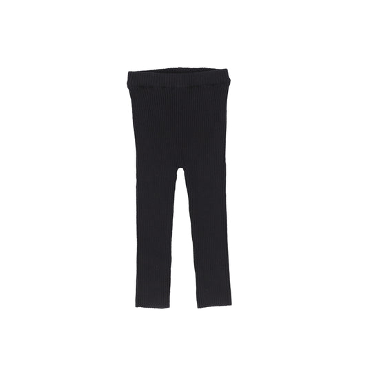 LIL LEGS BLACK KNIT LEGGING