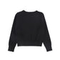 BACE COLLECTION BLACK LOGO EMBROIDERED CREWNECK SWEATER
