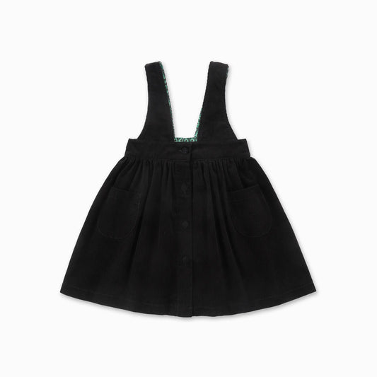 PUVU PIOR BLACK CORDUROY GEOMETRIC JUMPER