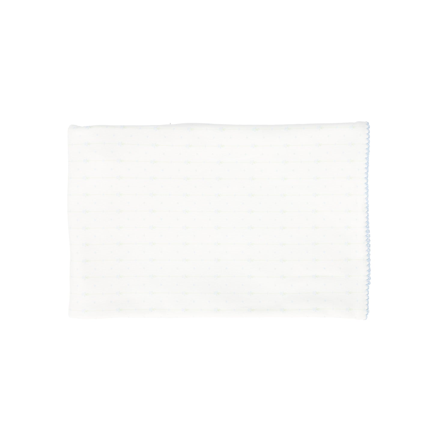 LAMOUR LOU BLUE STRIPE FLORAL BLANKET