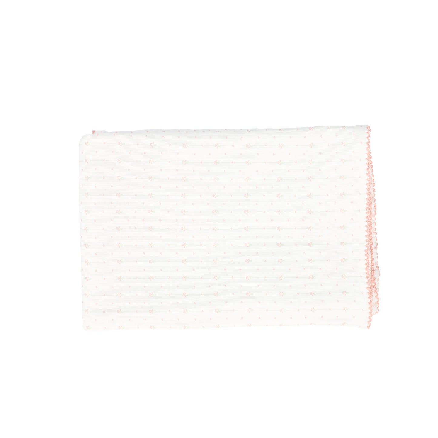 LAMOUR LOU PINK STRIPE FLORAL BLANKET