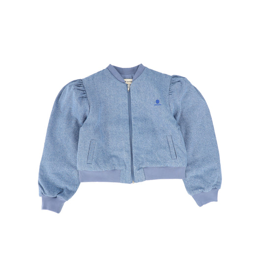 WE ARE KIDS DENIM BOMBER WAISTED TOP