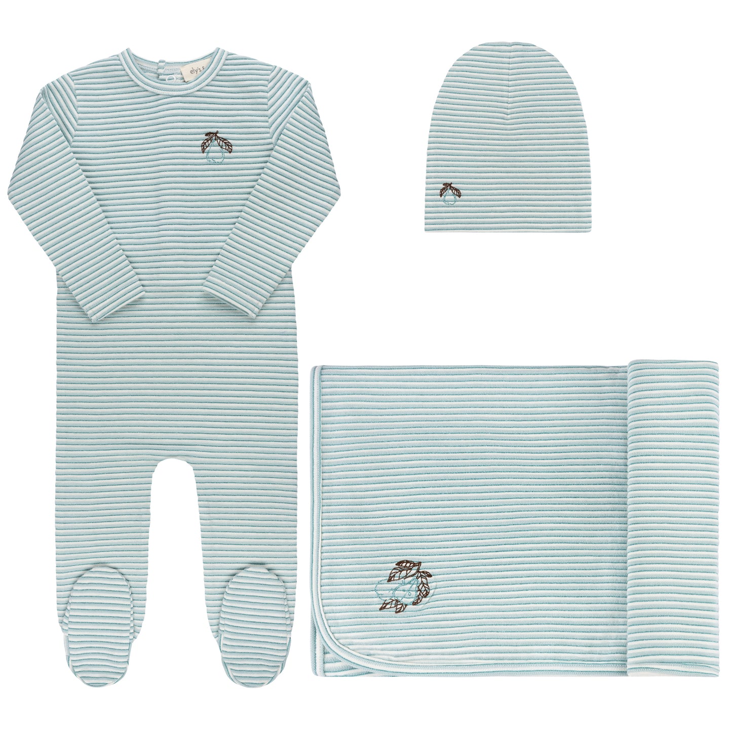 ELY'S & CO BLUE STRIPED SET