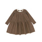 PLEASE MOM BROWN CHERRY PATCH DRESS [FINAL SALE]